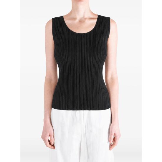 26SS 플리츠플리즈 민소매 티셔츠 PP67JK101 15 BLACK DOM - PLEATS PLEASE