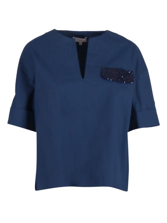 26SS 안토넬리 피렌체 탑 BEATRICE Q2656 4115 Blue