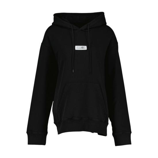 26FW MM6 메종마르지엘라 후드 티셔츠 SH0GU0048M25025 900 BLACK
