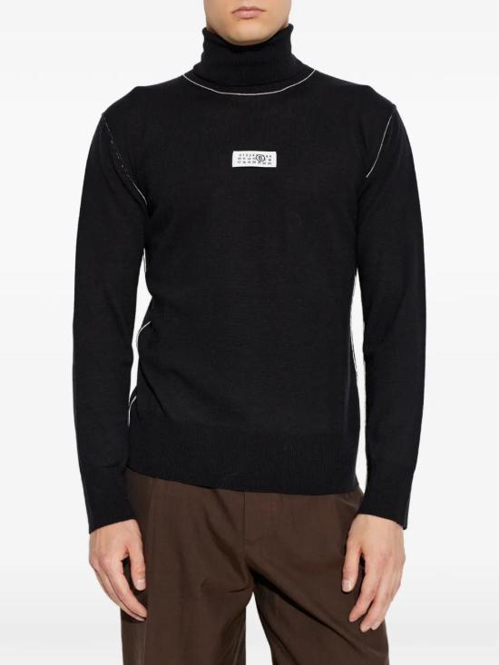 26FW MM6 메종마르지엘라 터틀넥 SH0HA0009M13037 900 BLACK - MM6 MAISON MARGIELA