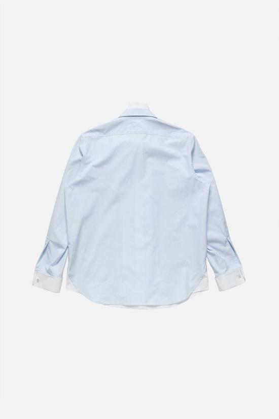 26FW 아크네 스튜디오 레이어드 버튼 코튼 셔츠 BB0708RWMNSHIR000019 AF2 BLUEWHITE - ACNE STUDIOS