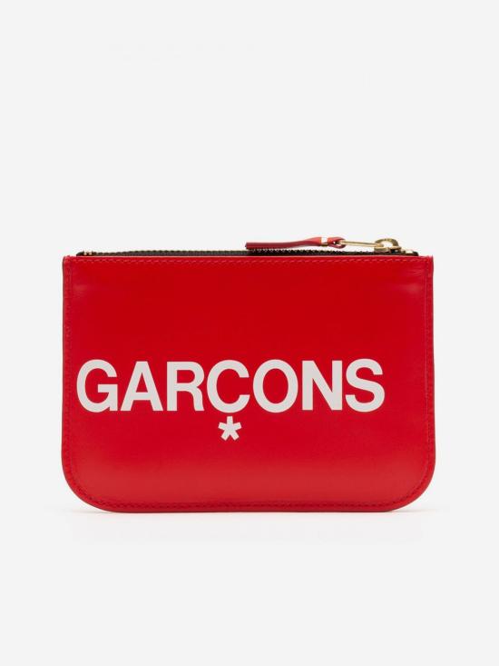 26FW 꼼데가르송 클래식 레더 라인 파우치 SA8100HL RED - COMME DES GARCONS
