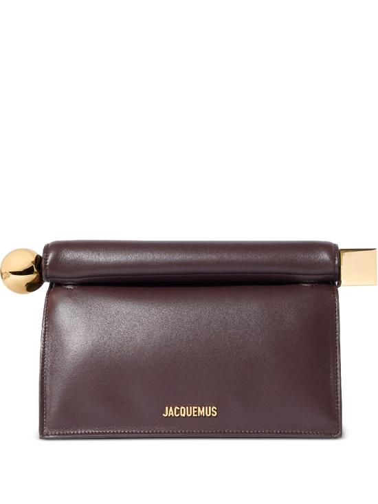26FW 자크뮈스 론드 까레 클러치 BAW00356AC27L14 890 MNGHTBROWN