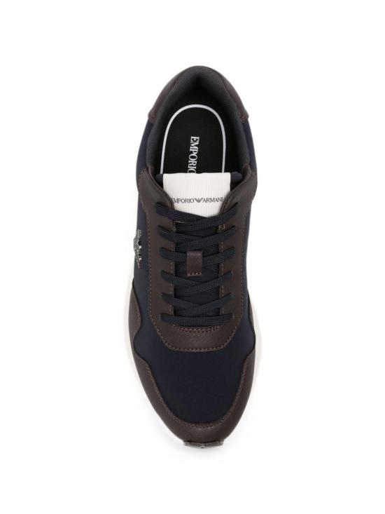 26FW 엠포리오 아르마니 스니커즈 EM003738AF19532M6494 NAVY - EMPORIO ARMANI