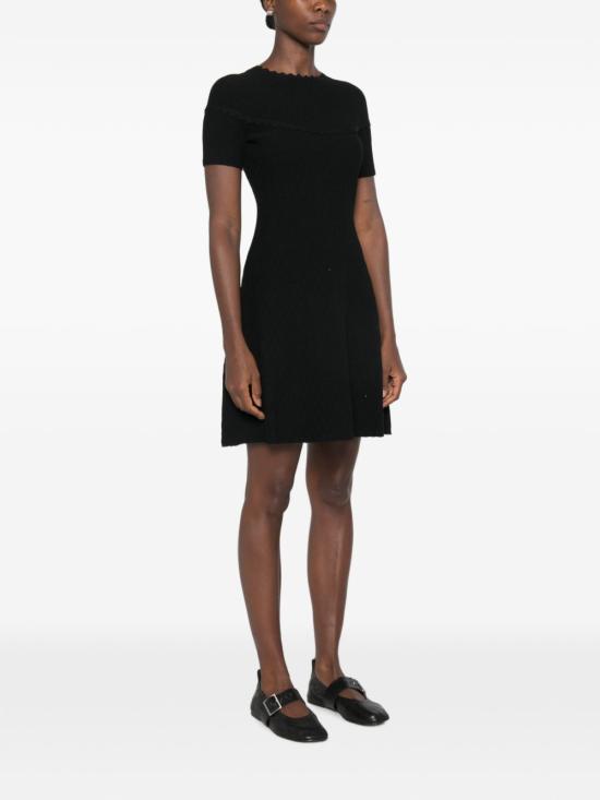 26FW 엠포리오 아르마니 미디 원피스 EW003925AF26938UC001 BLACK - EMPORIO ARMANI