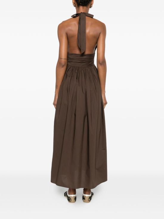 26SS 마토 롱 원피스 KHMDRPLCHC BROWN - MATTEAU