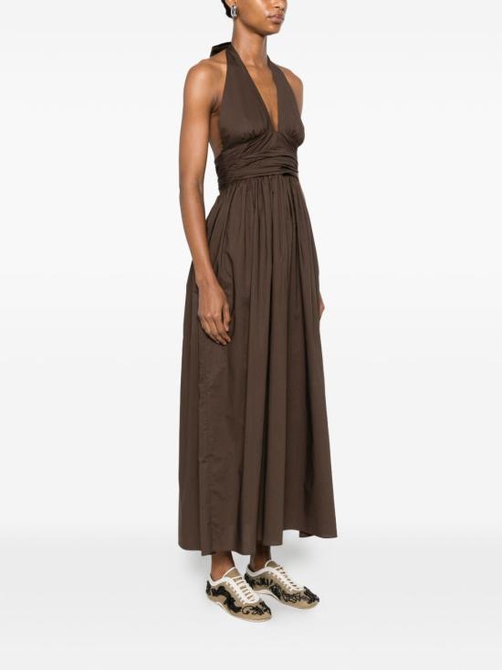 26SS 마토 롱 원피스 KHMDRPLCHC BROWN - MATTEAU