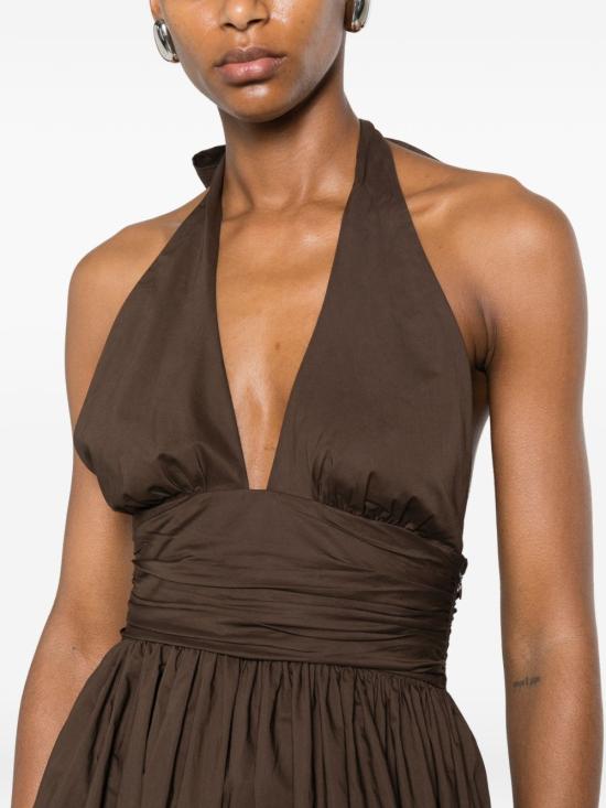 26SS 마토 롱 원피스 KHMDRPLCHC BROWN - MATTEAU