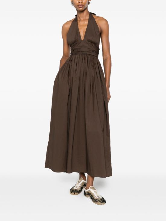 26SS 마토 롱 원피스 KHMDRPLCHC BROWN - MATTEAU
