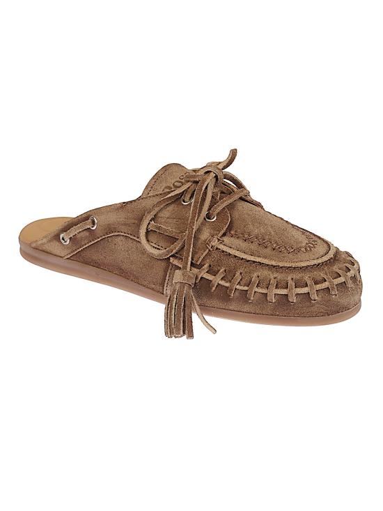26SS 포사 샌들 BOATLOAFERFRINGESUEDECHOCOLATE BROWN - POSA