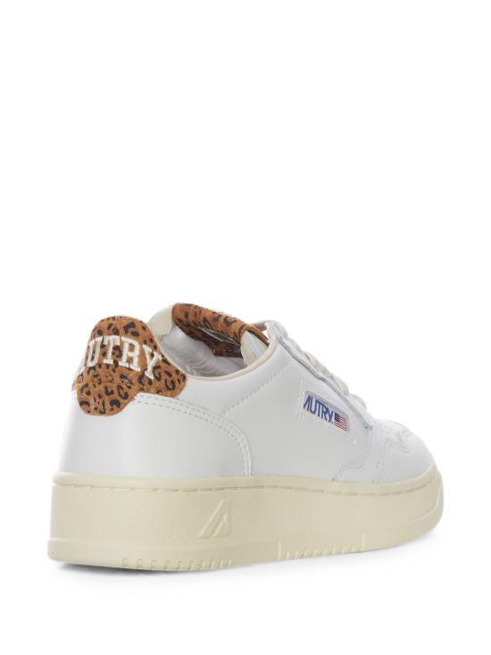 26FW 오트리 메달리스트 로우 레더 스니커즈 AULWHJ02 LEOPARD PRINT - AUTRY
