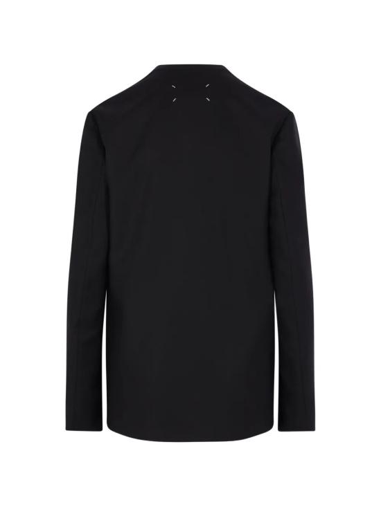 26FW 마르지엘라 미니멀 자켓 S51BN0441S47782 900 BLACK - MAISON MARGIELA