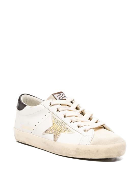 26FW 골든구스 SUPER STAR 슈퍼 스타 클래식 스니커즈 GWF00101F008872 12548 WHITE COFFEE BROWN SEEDPEARL - GOLDEN GOOSE