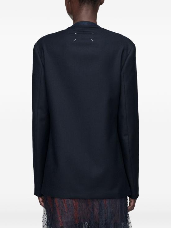 26FW 마르지엘라 미니멀 자켓 S51BN0441S47782 524 NAVY - MAISON MARGIELA