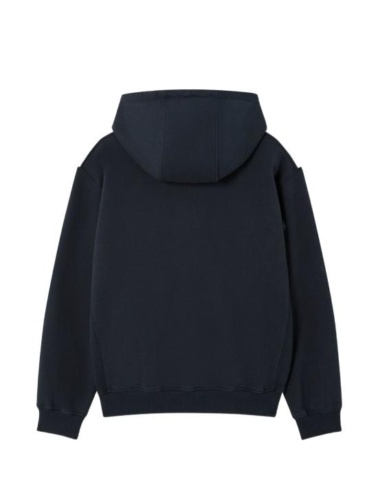 26FW 카사블랑카 후드 티셔츠 MPF26JTP545 01 NAVY GREEN WHITE - CASABLANCA