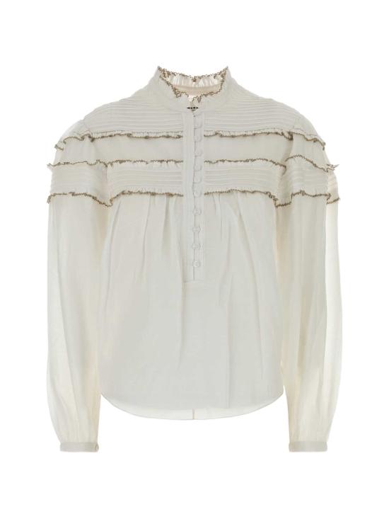 26FW 이자벨마랑에뚜왈 도안 블라우스 HT0914FBB3J04E 20WH WHITE
