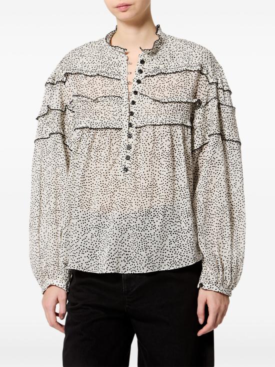 26FW 이자벨마랑에뚜왈 반팔 티셔츠 HT0914FAD3J03E ECBK ECRU BLACK - ISABEL MARANT ETOILE