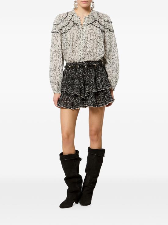26FW 이자벨마랑에뚜왈 반팔 티셔츠 HT0681FAD3J03E ECBK ECRU BLACK - ISABEL MARANT ETOILE