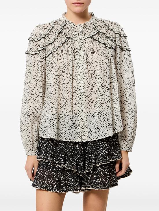 26FW 이자벨마랑에뚜왈 반팔 티셔츠 HT0681FAD3J03E ECBK ECRU BLACK - ISABEL MARANT ETOILE