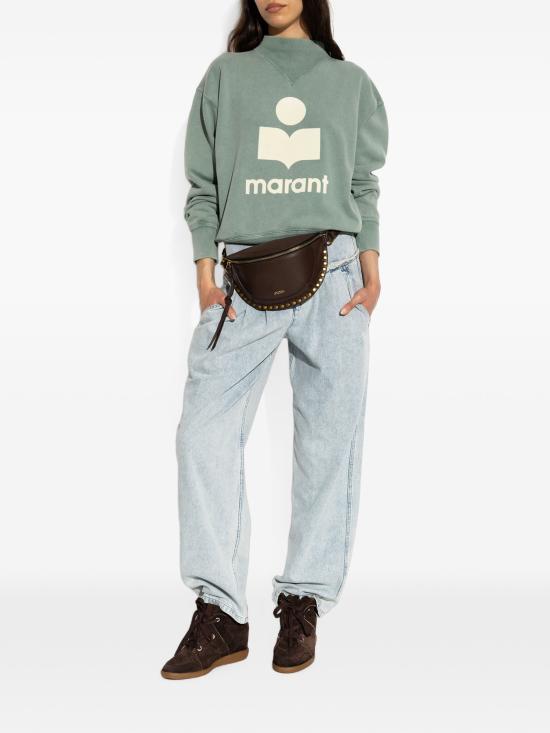 26FW 이자벨마랑에뚜왈 모비 코튼 스웨트셔츠 로고 SW0003FAD1M04E SEEC SAGE ECRU - ISABEL MARANT ETOILE