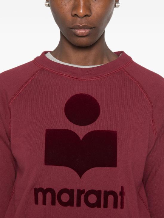 26FW 이자벨마랑에뚜왈 밀리니 코튼 스웨트셔츠 SW0160FAA1M07E BYBY BURGUNDY - ISABEL MARANT ETOILE
