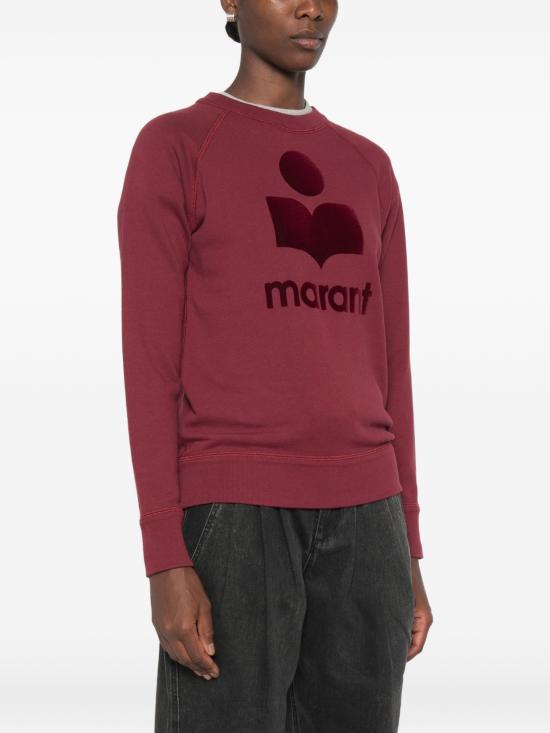 26FW 이자벨마랑에뚜왈 밀리니 코튼 스웨트셔츠 SW0160FAA1M07E BYBY BURGUNDY - ISABEL MARANT ETOILE