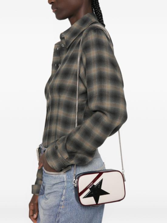 26FW 골든구스 미니 스타 크로스백 GWA00228A000882 83364 BUTTER DEEP BLUE RED BLACK - GOLDEN GOOSE