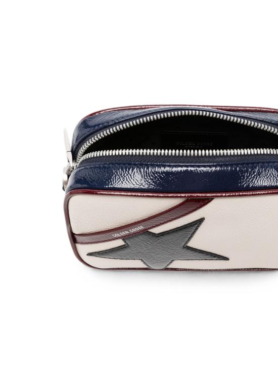 26FW 골든구스 미니 스타 크로스백 GWA00228A000882 83364 BUTTER DEEP BLUE RED BLACK - GOLDEN GOOSE
