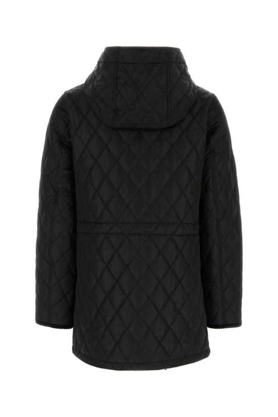 26FW 버버리 브롬리 후드 퀼팅 자켓 8110531 C1900 BLACK SAND IP CHECK - BURBERRY