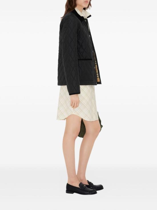 26FW 버버리 퀼팅 나일론 자켓 8107510 C1900 BLACK SAND IP CHECK - BURBERRY