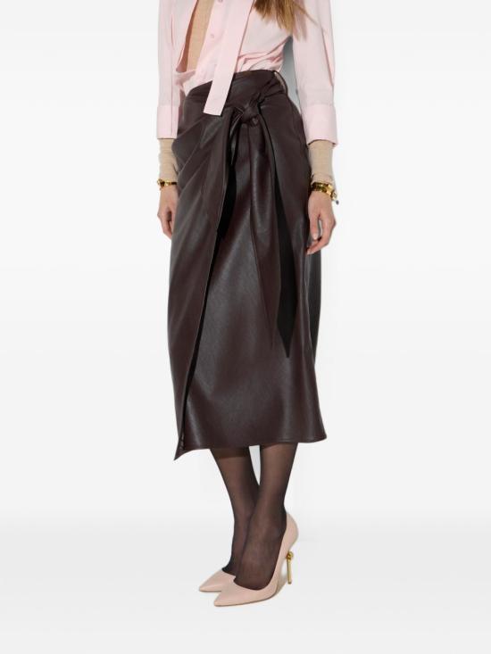 26FW 엘리자베타프랜치 스커트 GO21866E2 EV9 BROWN - ELISABETTA FRANCHI