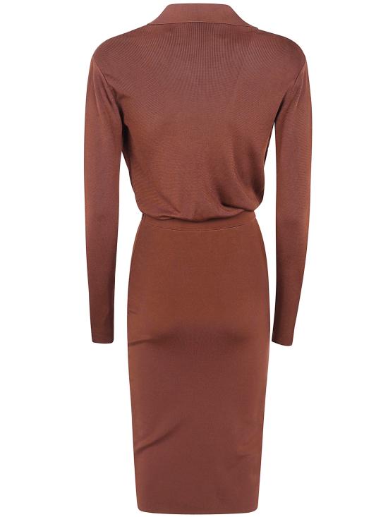 26FW 엘리자베타프랜치 미디 원피스 AM19S66E2 FK3 BROWN - ELISABETTA FRANCHI
