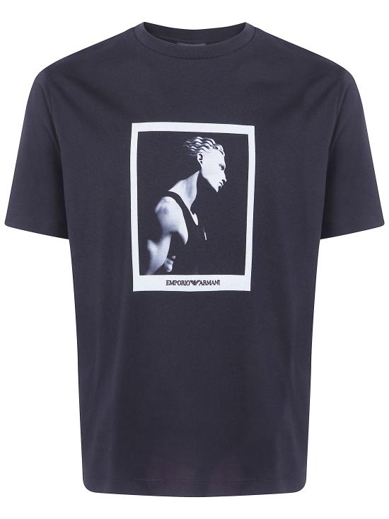 26FW 엠포리오 아르마니 반팔 티셔츠 EM006931AF23082 FC302 BLACK