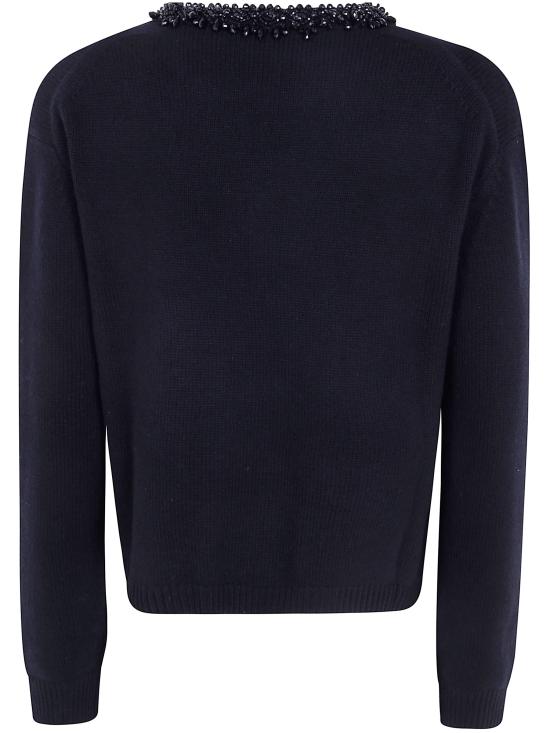 26FW 세미쿠튀르 스웨터 Y6WH71 Y69 BLACK - SEMI-COUTURE