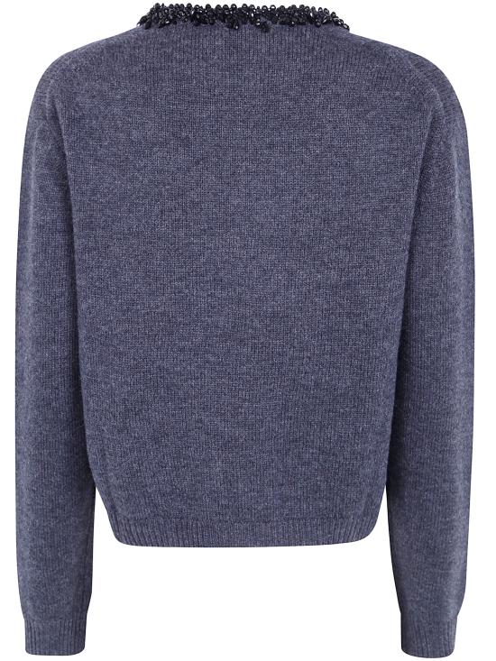 26FW 세미쿠튀르 스웨터 Y6WH71 Y47 GREY - SEMI-COUTURE