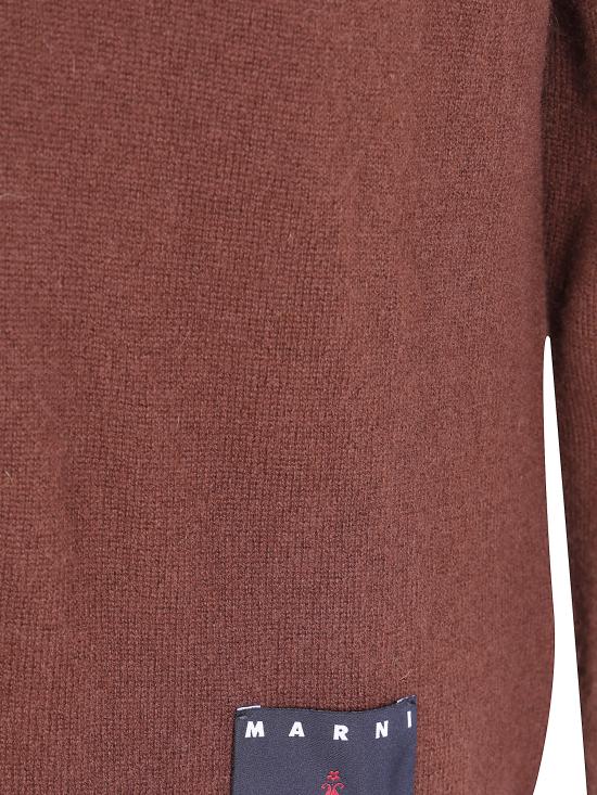 26FW 마르니 반팔 티셔츠 POMG0096Q0UFX331 MXM53 BROWN - MARNI
