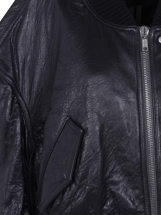26FW 릭 오웬스 가죽 자켓 RP02F5702LBE 09 BLACK - RICK OWENS