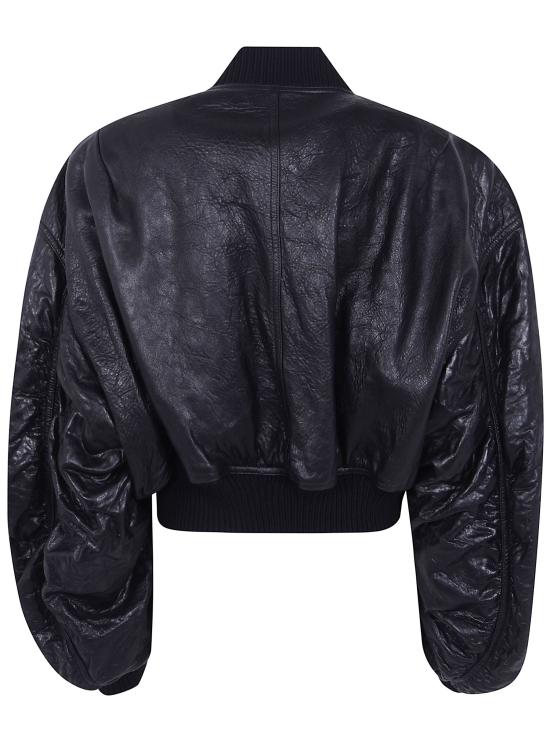 26FW 릭 오웬스 가죽 자켓 RP02F5702LBE 09 BLACK - RICK OWENS