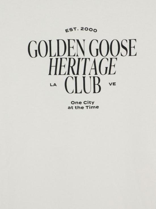 26FW 골든구스 반팔 티셔츠 GMP01220P002619 11560 HERITAGE WHITE - GOLDEN GOOSE