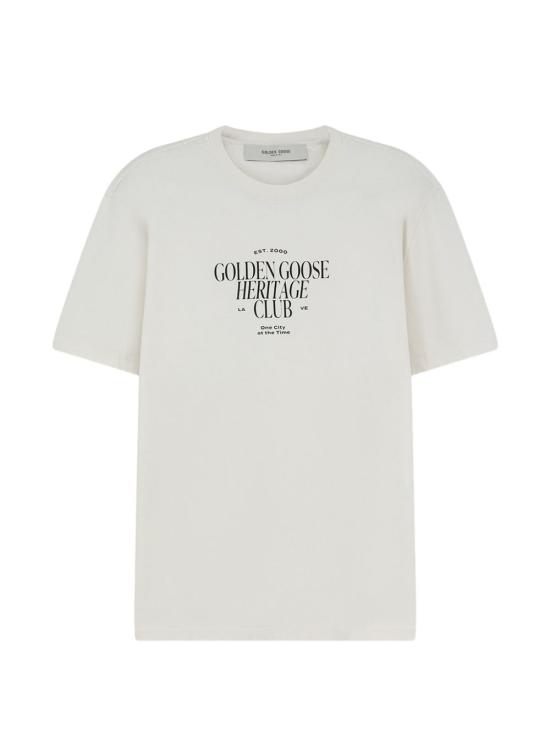 26FW 골든구스 반팔 티셔츠 GMP01220P002619 11560 HERITAGE WHITE