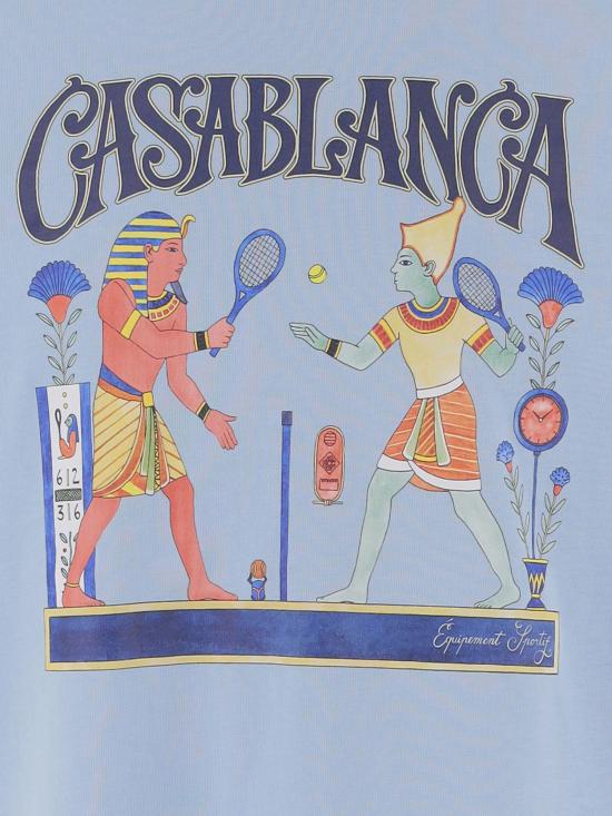 26FW 카사블랑카 반팔 티셔츠 MPF26JTS001 04 TENNIS MATCH - CASABLANCA