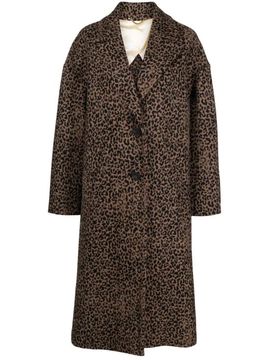 26FW 골든구스 COCOON 코쿤 싱글 브레스트 울 코트 GWP00566P000650 81399 LEOPARD