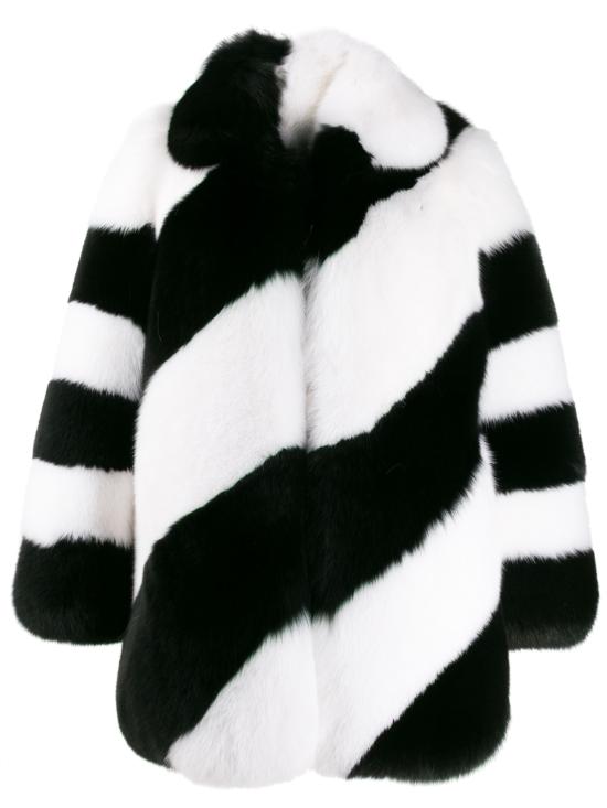 25FW 생로랑 무스탕 583991Y7LY2 1090 LACK WHITE