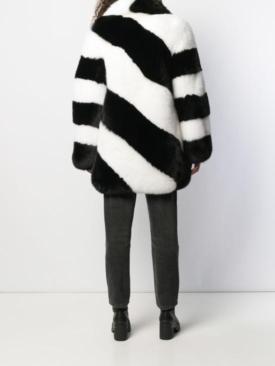 25FW 생로랑 무스탕 583991Y7LY2 1090 LACK WHITE - SAINT LAURENT