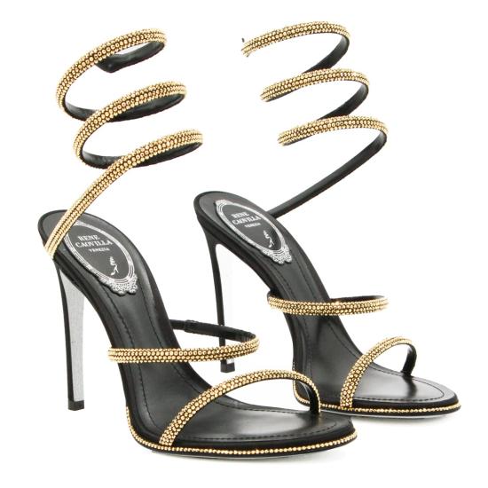 26FW 르네 카오빌라 샌들 C12538105R001V284 Black - RENE CAOVILLA