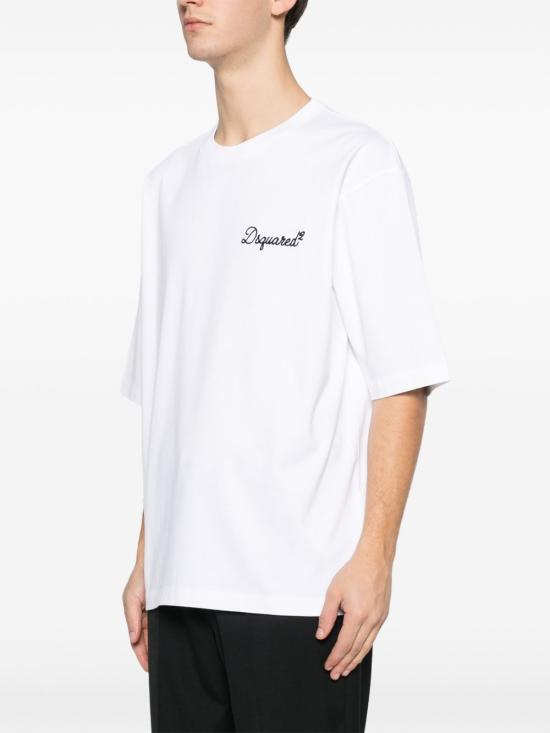 26FW 디스퀘어드2 반팔 티셔츠 S74GD1525D20106 100 White - DSQUARED2