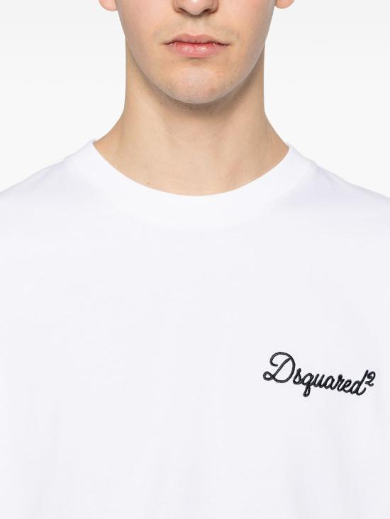 26FW 디스퀘어드2 반팔 티셔츠 S74GD1525D20106 100 White - DSQUARED2