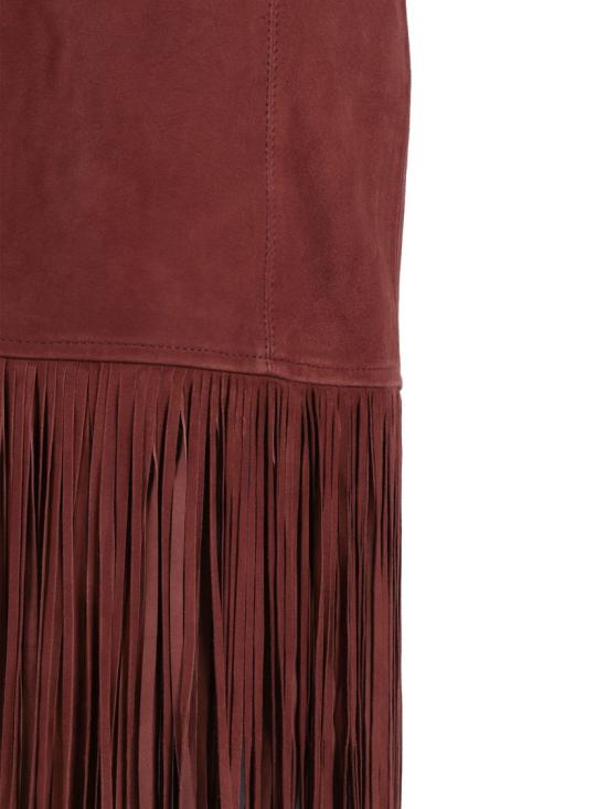 26SS 에르마노 설비노 스커트 D48EO001CGEH0 Brown - ERMANNO SCERVINO