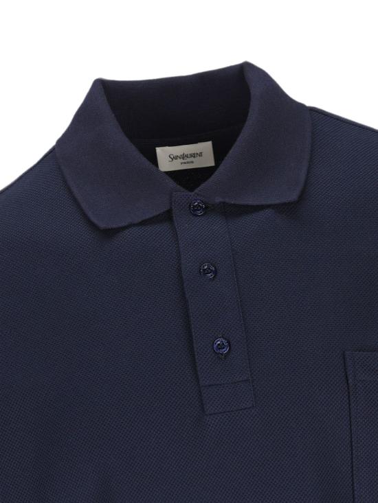 26FW 생로랑 폴로 티셔츠 862765Y38FL 4035 Bleu minuit - SAINT LAURENT