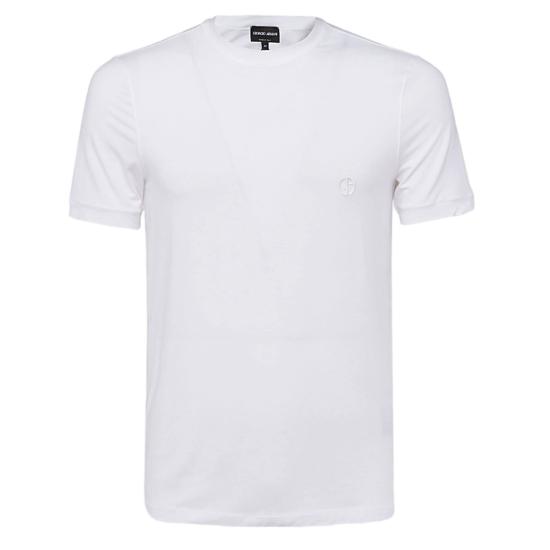 26FW 조르지오 아르마니 반팔 티셔츠 3GST52SJP4ZU090 White